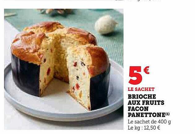 brioche aux fruits façon panettone