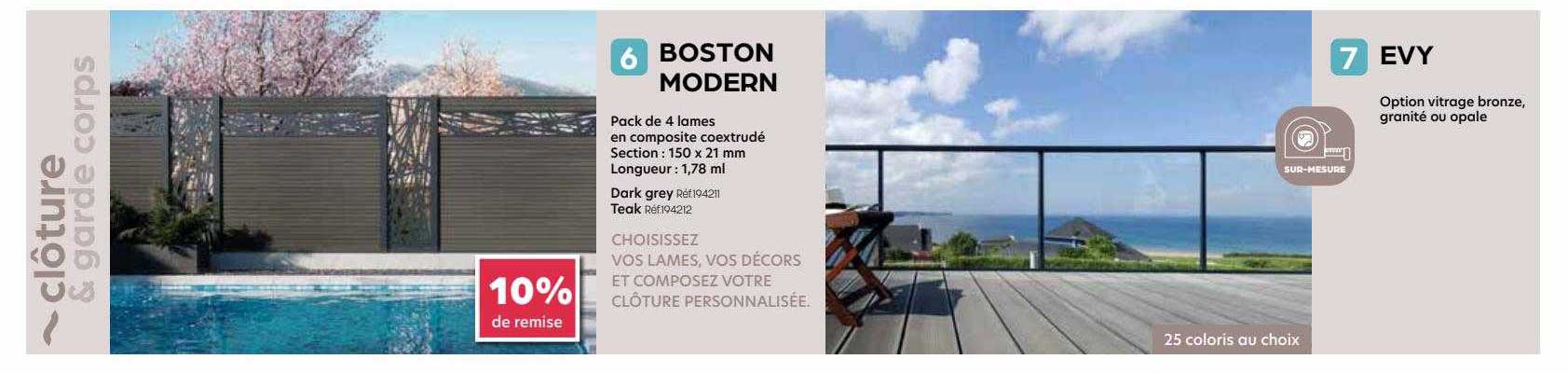 Clôture & Garde Corps Boston Modern