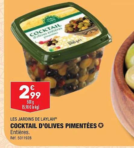 Cocktail D'olives Pimentées Les Jardins De Laylah
