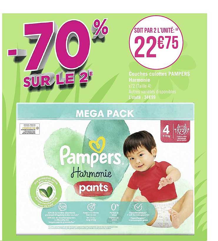 Couches Culottes Pampers Harmonie
