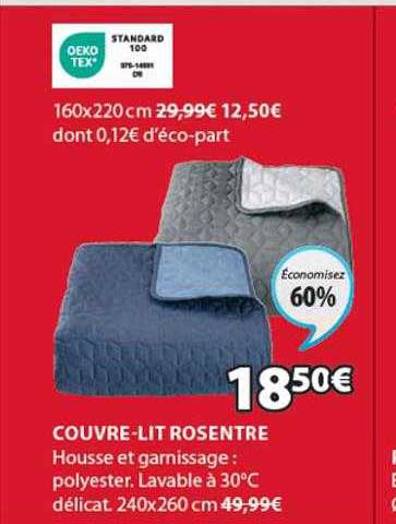 couvre-lit rosentre