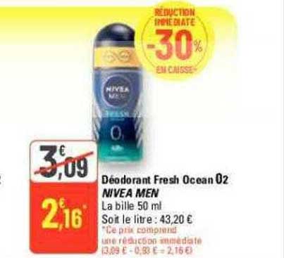 Déodorant Fresh Ocean O2 Nivea Men