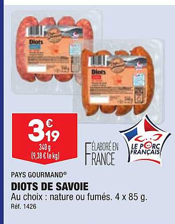 Diots De Savoie Pays Gourmand