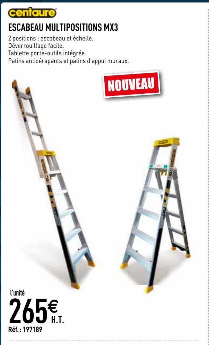 escabeau multipositions mx3 centaure