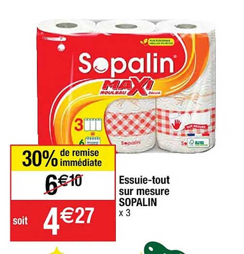essuie-tout sur mesure sopalin