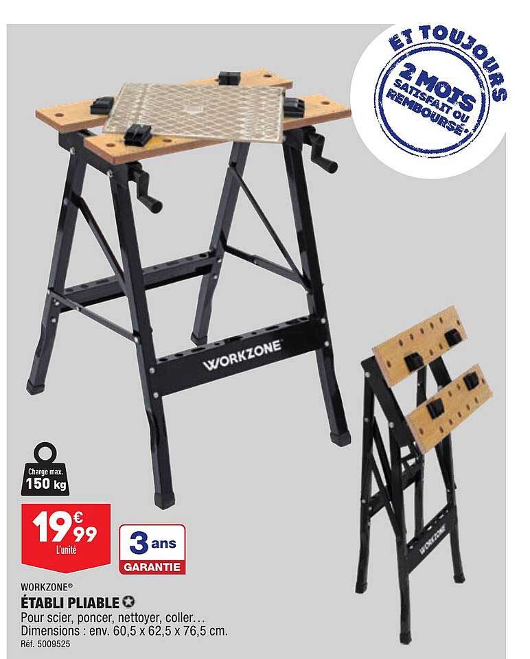 établi Pliable Workzone