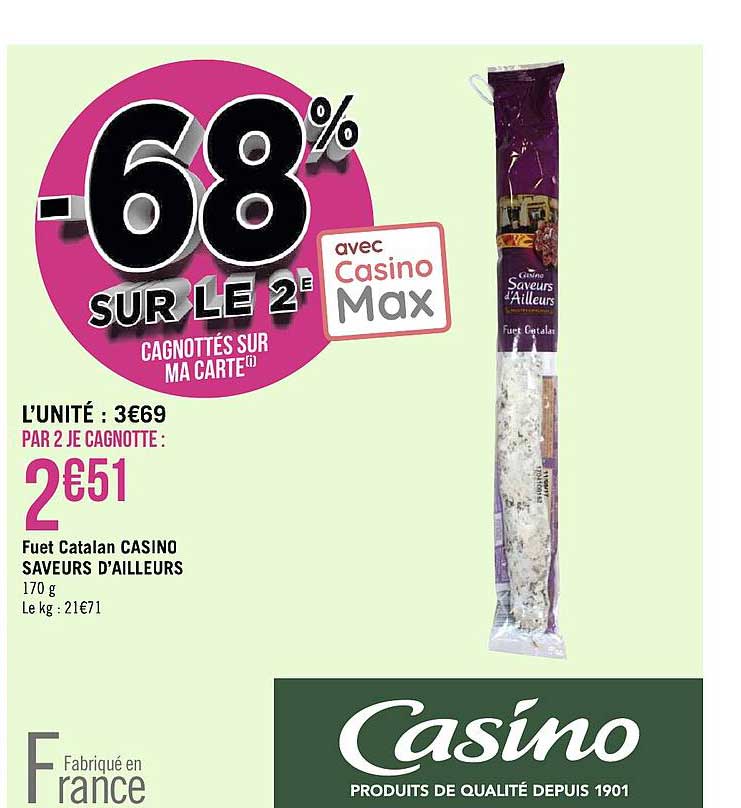 Fuet Catalan Casino Saveurs D'ailleurs