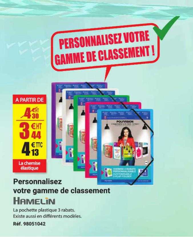 gamme de classement hamelin