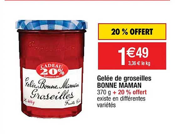 gelée de groseilles bonne maman