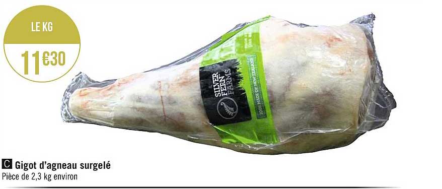 gigot d'agneau surgelé