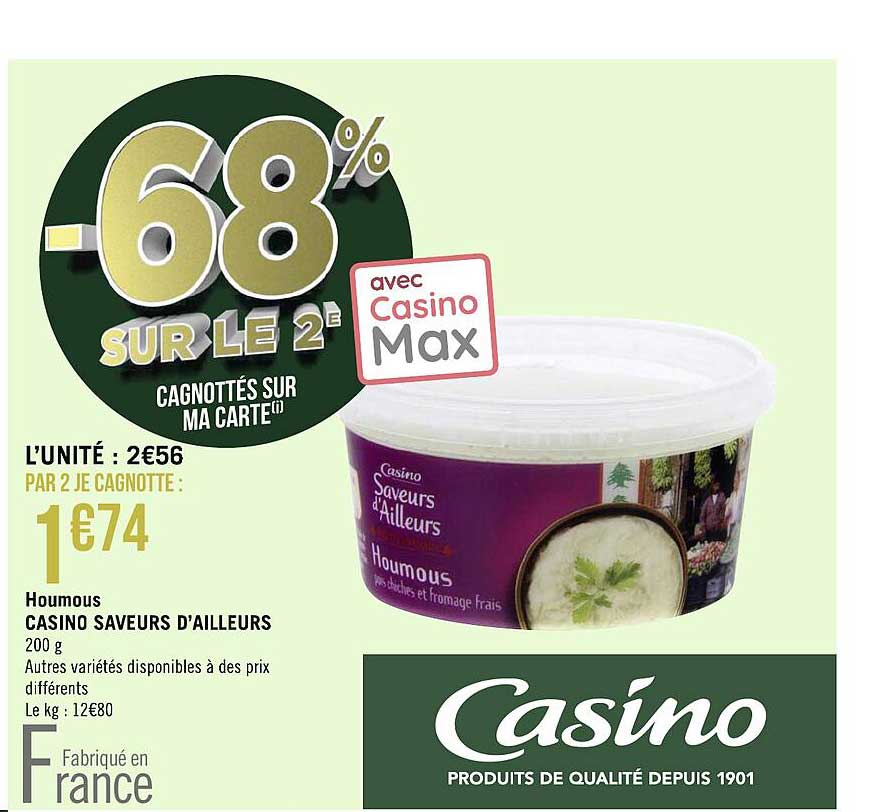 houmous casino saveurs d'ailleurs