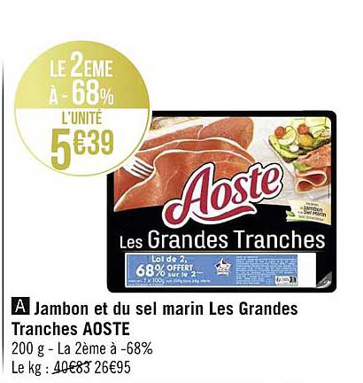 jambon et du sel marin les grandes tranches aoste