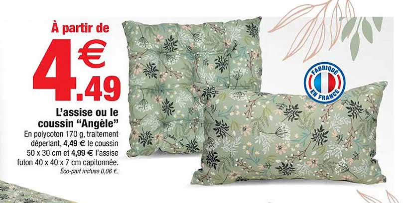 l'assise ou le coussin "angèle"