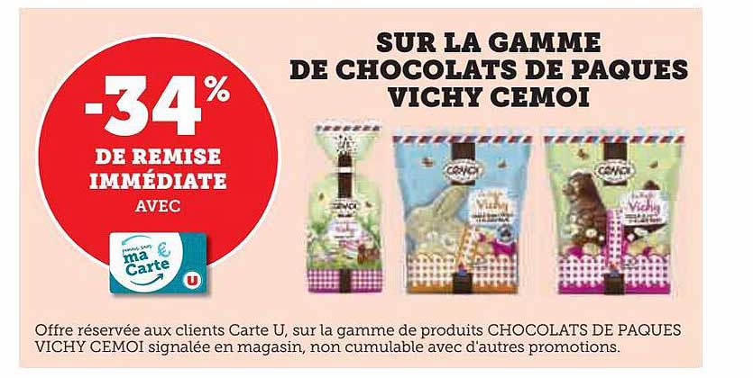 La Gamme De Chocolats De Pâques Vichy Cémoi