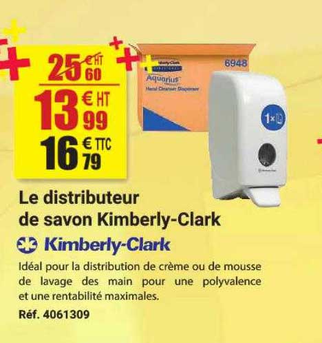 le distributeur de savon kimberly-clark