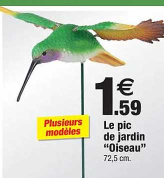 le pic de jardin "oiseau"