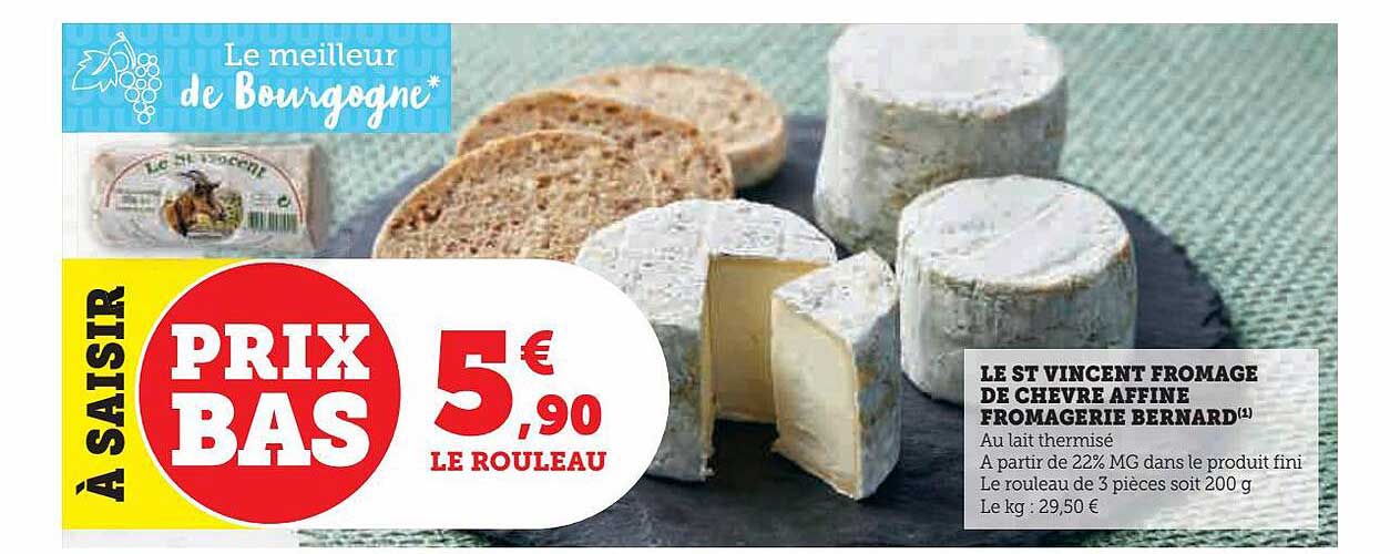 le st vincent fromage de chèvre affiné fromagerie bernard