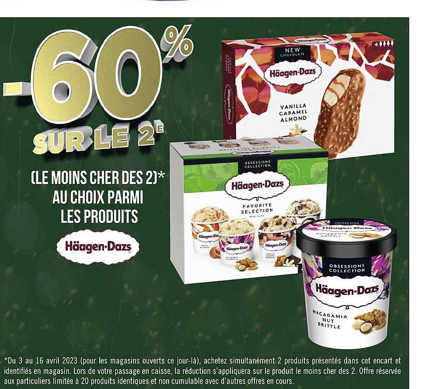 les produits häagen-dazs