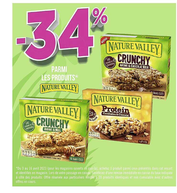 les produits nature valley