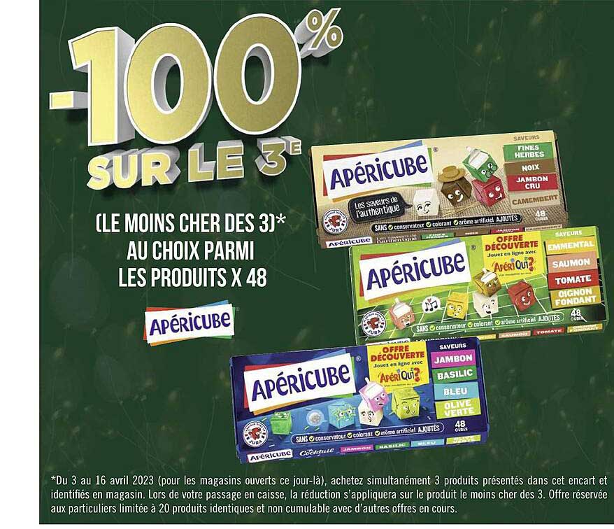 Les Produits X 48 Apéricube