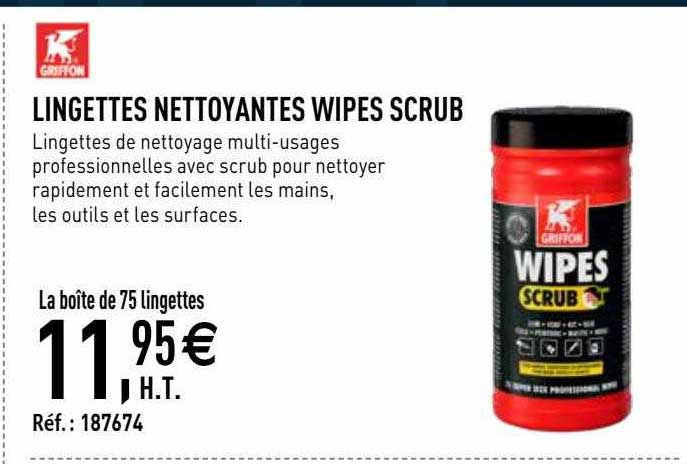 lingettes nettoyantes wipes scrub