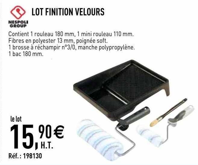 lot finition velours