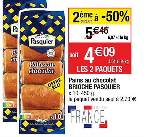 Pains Au Chocolat Brioche Pasquier