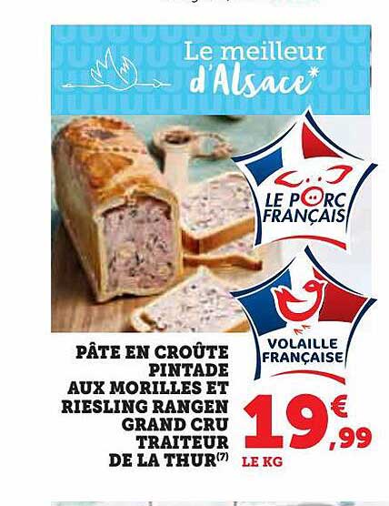 Pâté En Croûte Pintade Aux Morilles Et Riesling Rangen Grand Cru Traiteur De La Thur