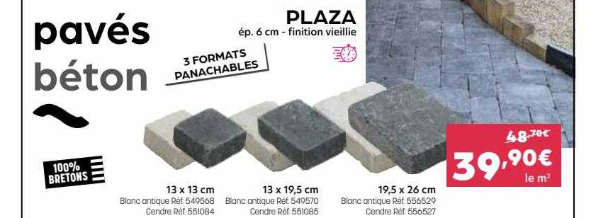 pavés béton plaza