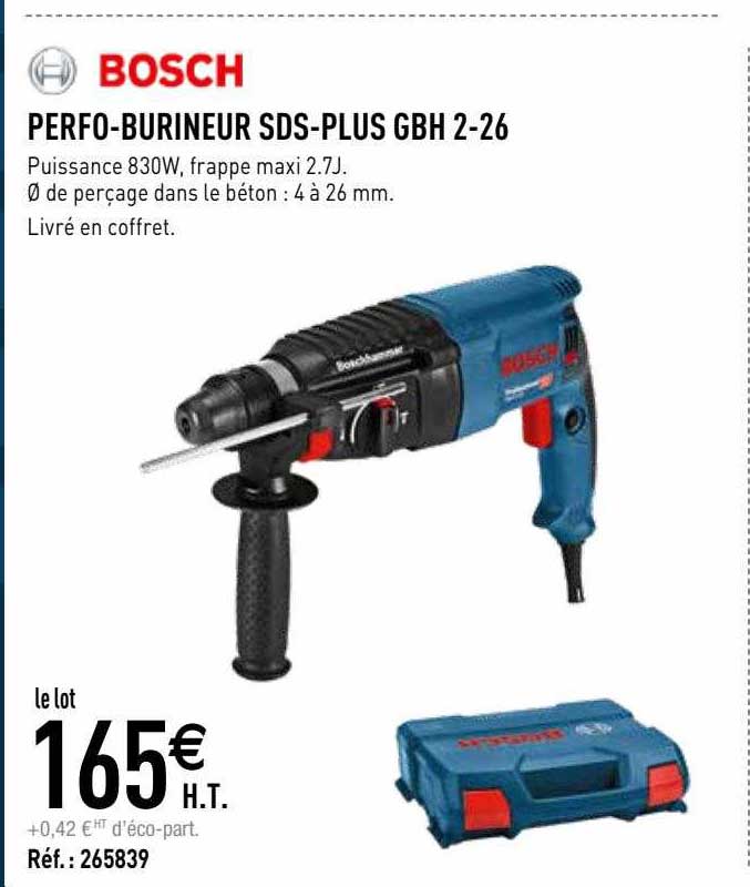 perfo-burineur sds-plus gbh 2-26 bosch