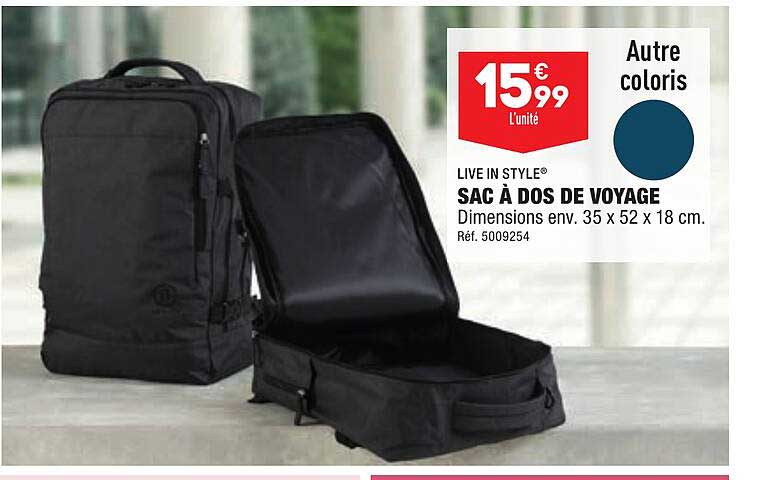 sac à dos de voyage live in style