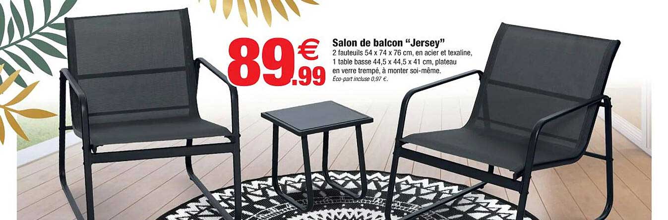 Salon De Balcon "jersey"