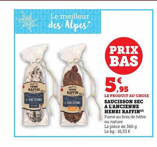 Saucisson Sec à L'ancienne Henri Raffin