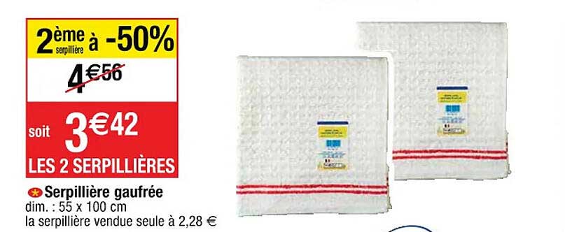 serpillière gaufrée