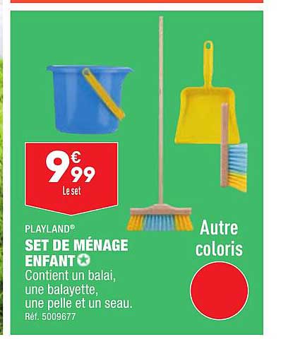 Set De Ménage Enfant Playland