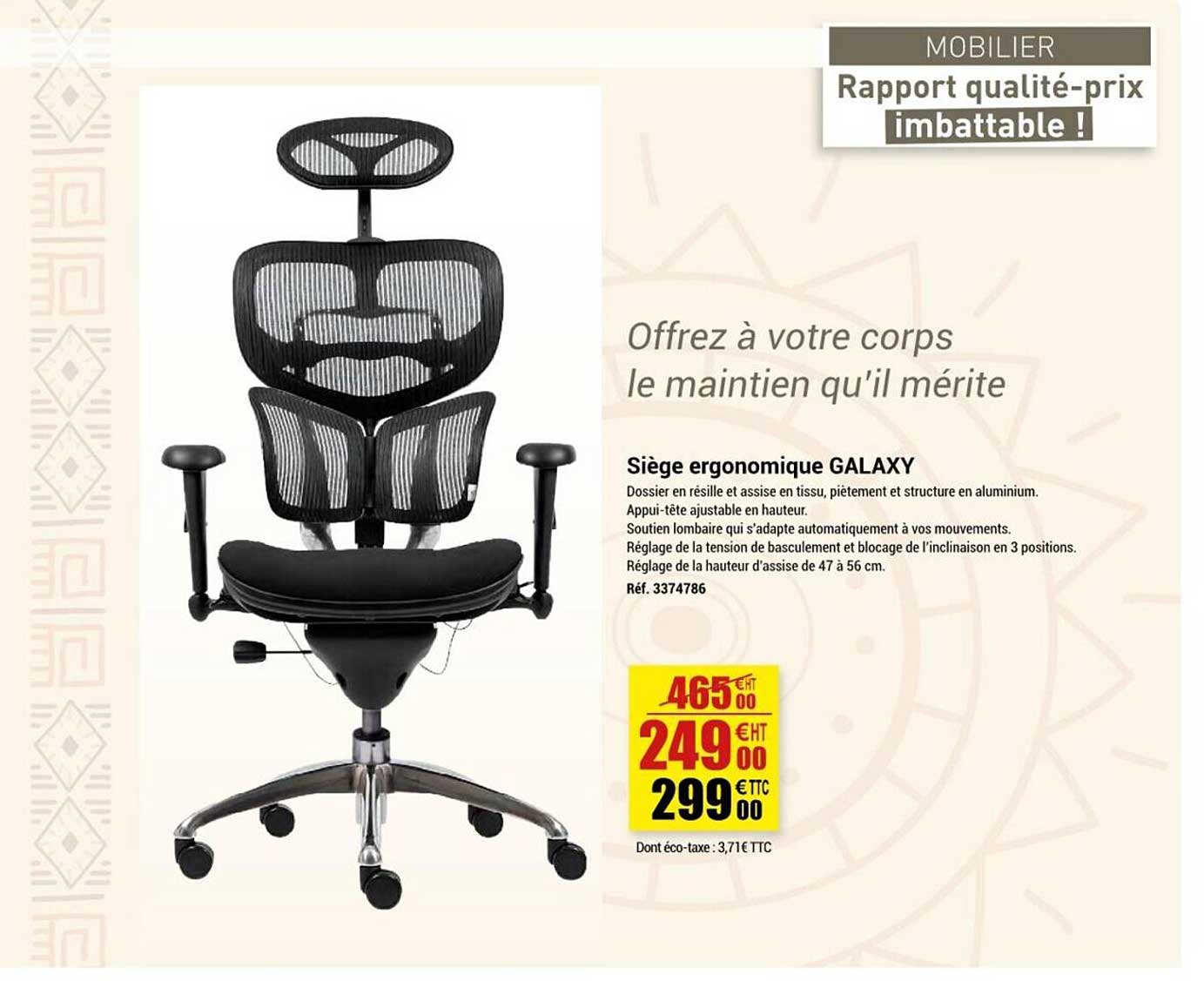 Siège Ergonomique Galaxy