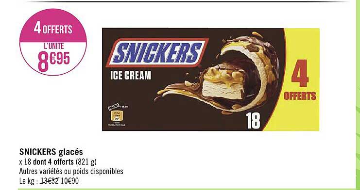 Snickers Glacés