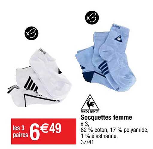 socquettes femme le coq sportif