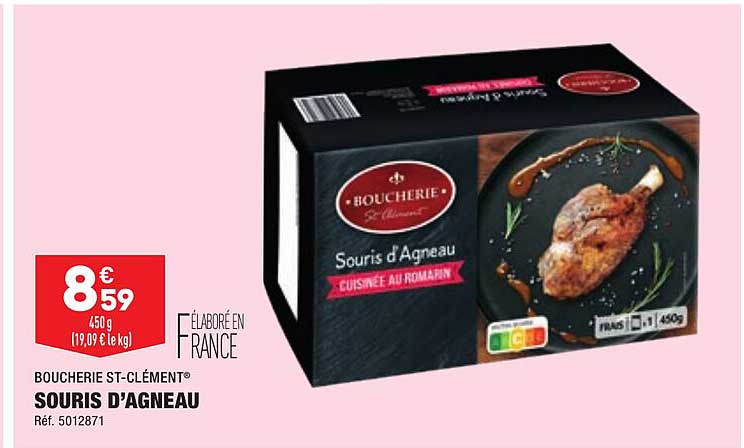 souris d'agneau boucherie st-clément