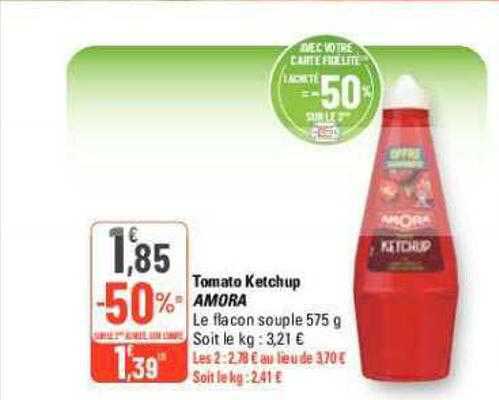 tomato ketchup amora