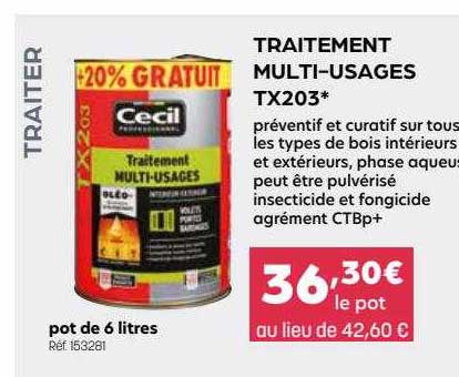 traitement multi-usages tx203 cecil