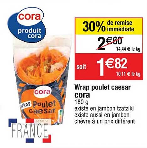 Wrap Poulet Caesar Cora