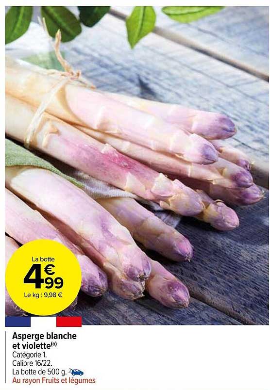 asperge blanche et violette