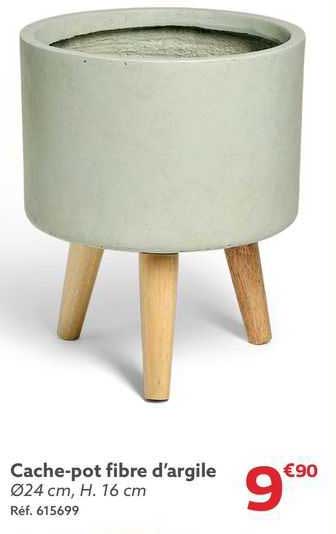 cache-pot fibre d'argile
