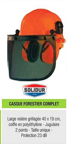 casque forestier complet solidur