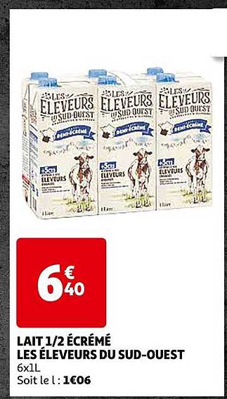 lait 1/2 écrémé les éleveurs du sud-ouest