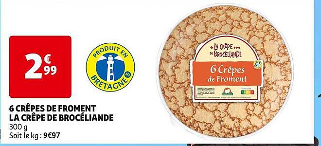 6 Crêpes De Froment La Crêpe De Brocéliande