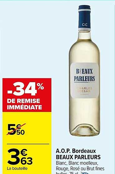 a.o.p. bordeaux beaux parleurs