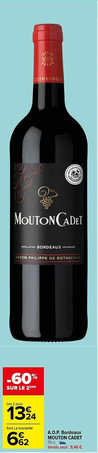 a.o.p. bordeaux mouton cadet