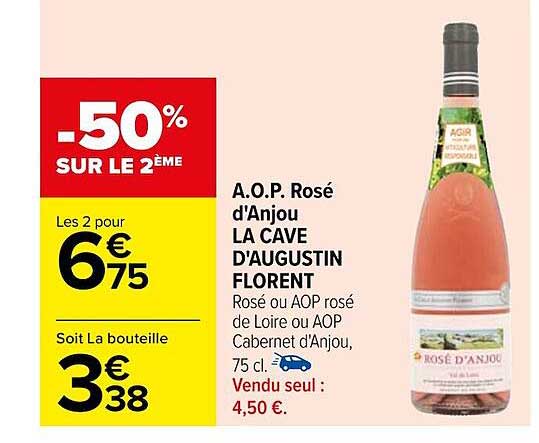 a.o.p. rosé d'anjou la cave d'augustin florent
